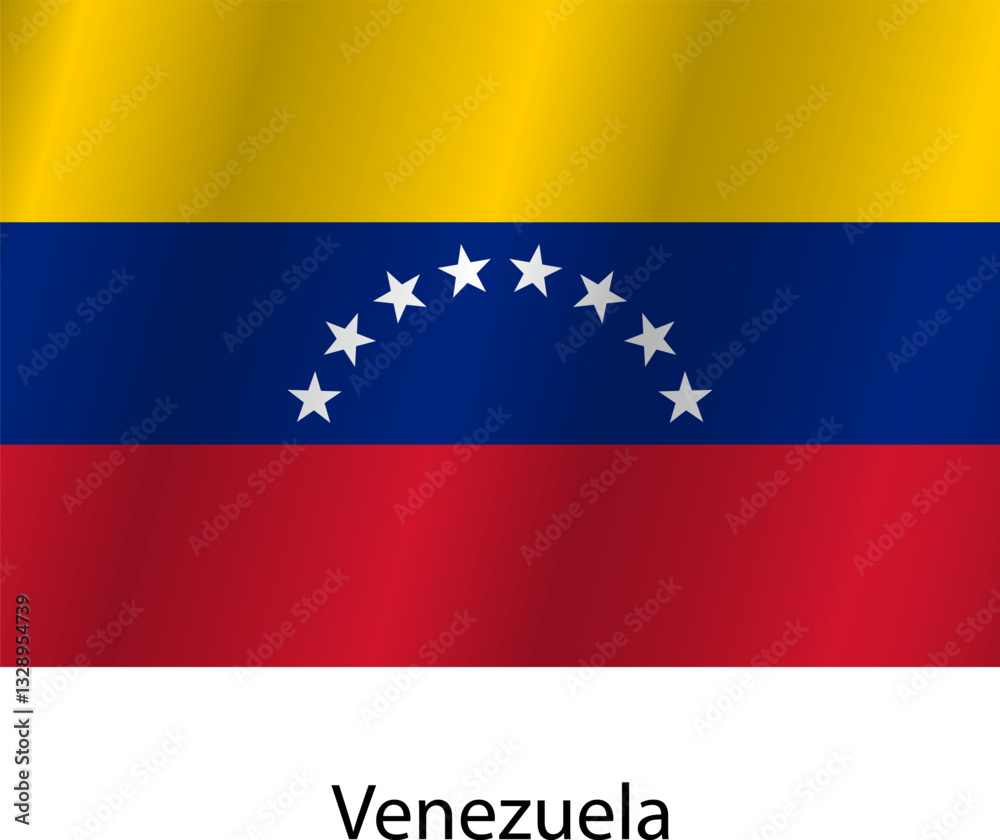 custom made wallpaper toronto digitalFlag of the country Venezuela on a white background