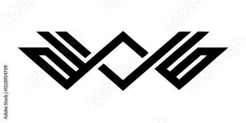 Angular geometric tribal pattern