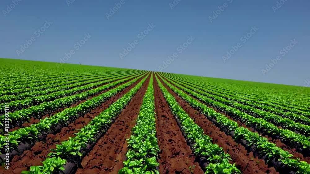 The Green Crop Fields The Green Crop Fields