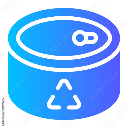 canned food gradient icon