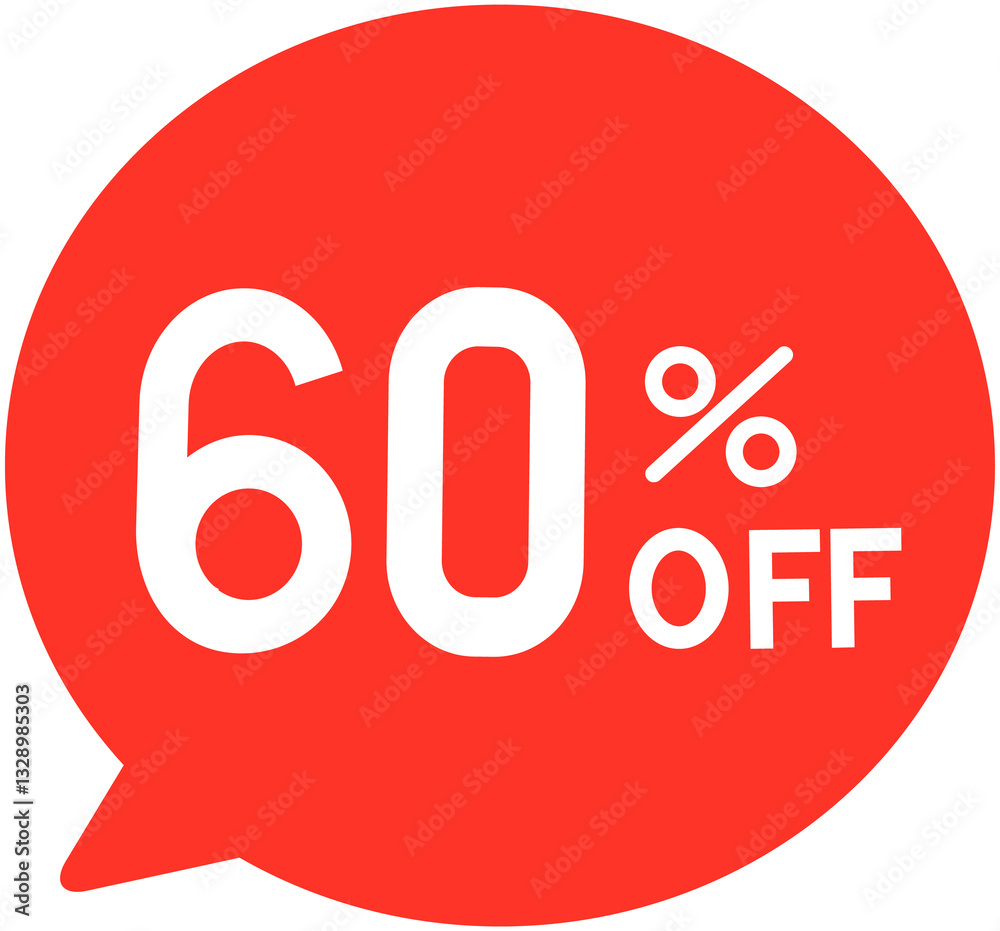 60% discount label
60% discount label