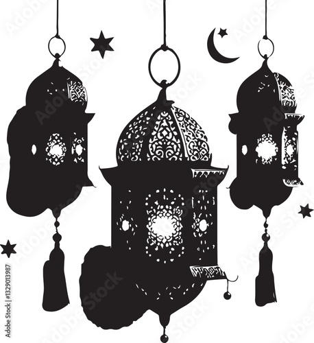 "Illuminated Grace: The Lantern of Faith and Celebration"
