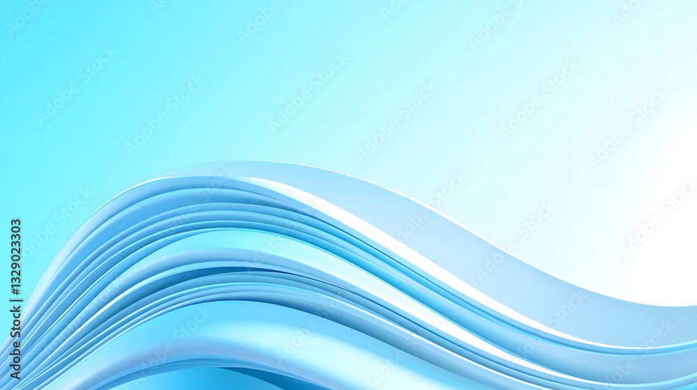 Fototapeta premium Blue conference kv main visual event main screen background design