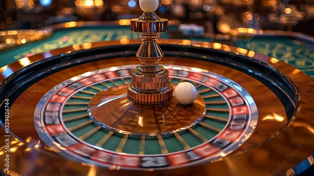 Spinning Roulette Wheel Casino Gambling Game Risk Chance Bet Money Winner Spinning Roulette Wheel Casino Gambling Game Risk Chance Bet Money Winner