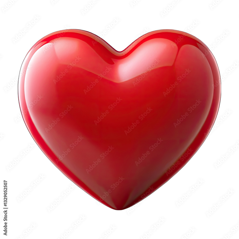 red heart isolated on white red heart isolated on white