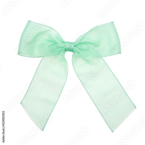 Elegant mint green sheer ribbon with a delicate airy quality Perfect for adding a touch of sophistication to any project