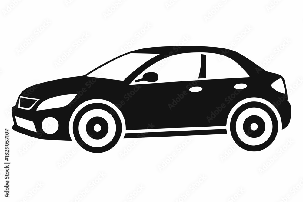 car line art silhouette vector illustration car line art silhouette vector illustration