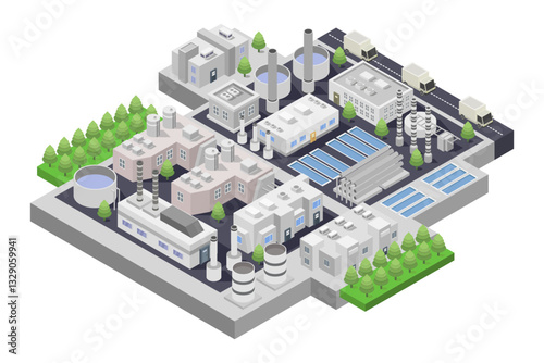 Water supply isometric concept