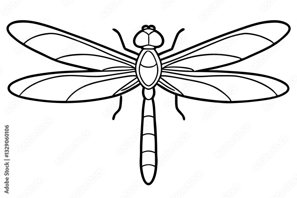 dragonfly line art silhouette vector illustration dragonfly line art silhouette vector illustration
