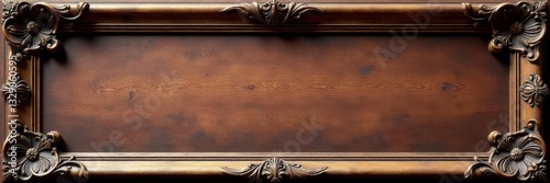 Massive carved wooden frame, baroque style, showing age , heavy, aged, art