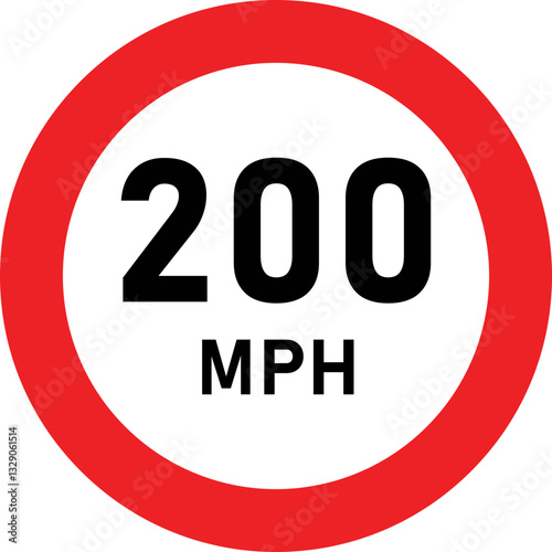 Wallpaper Mural 200 MPH Speed Limit Traffic Sign Torontodigital.ca