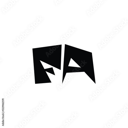 Free Download FA monogram logo design letter text name symbol monochrome logotype alphabet character simple logo - GFXLoad