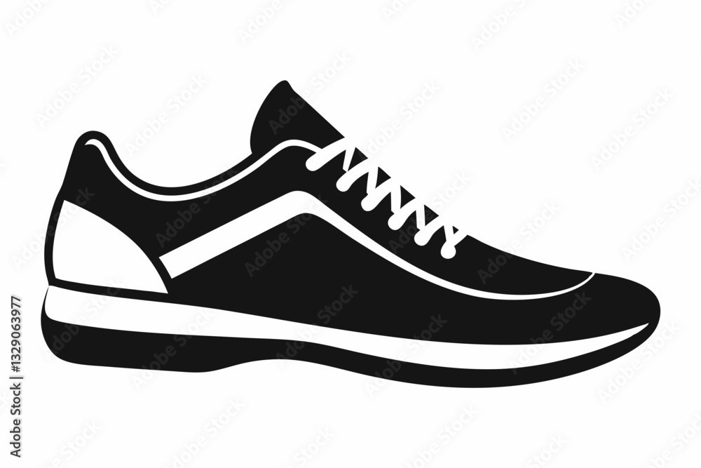 shoe icon line art silhouette vector illustration shoe icon line art silhouette vector illustration