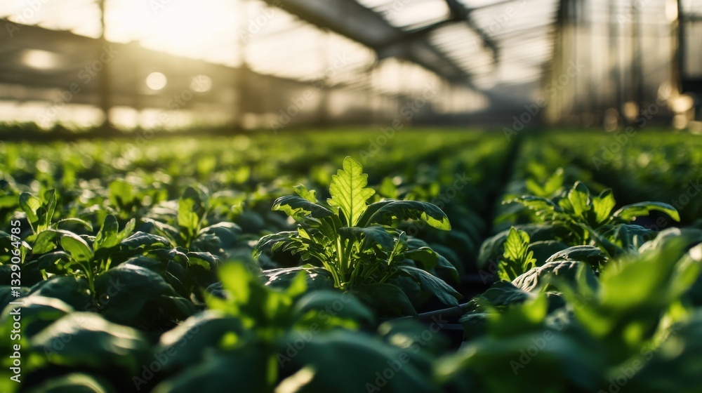 A smart farming irrigation system, farm with automated watering system adjusting moisture levels, Agriculture-tech style A smart farming irrigation system, farm with automated watering system adjusting moisture levels, Agriculture-tech style