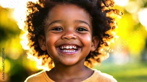 portrait of a happy girl