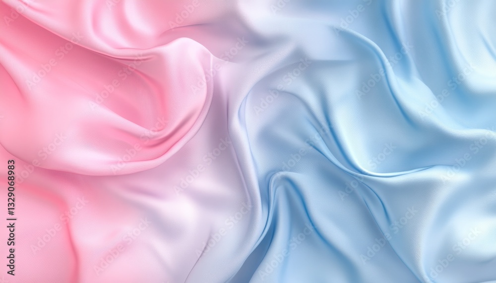 Obraz premium A soft gradient of blue and pink. Featuring blue transitioning into pink. Emphasizing calmness and femininity. Ideal for gentle, soothing visuals