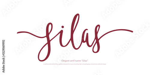 Elegant serif name "Silas"  a sophisticated and timeless typeface designed for luxury branding, high-end packaging, and premium editorial design. With its refined curves and classic appeal.