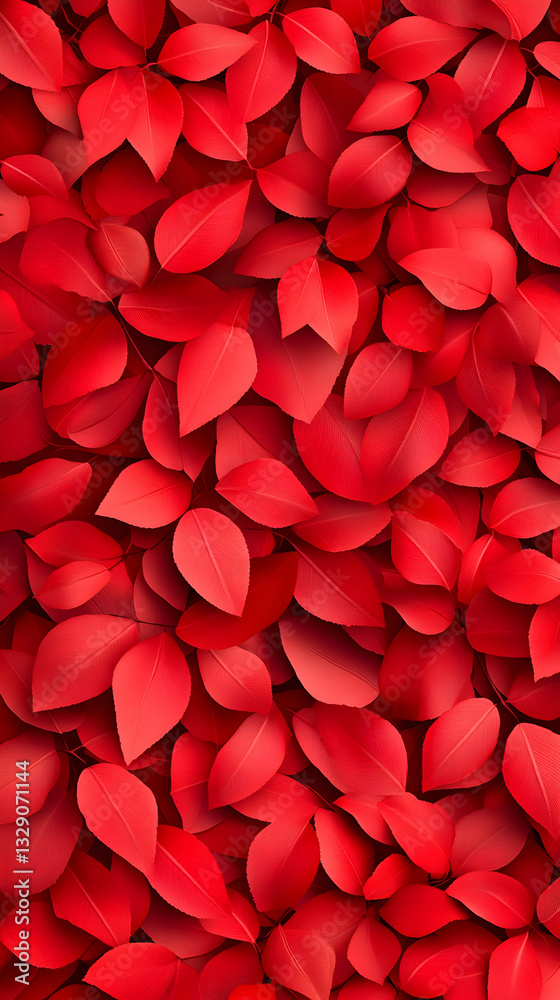 Vibrant red leaf background texture Vibrant red leaf background texture