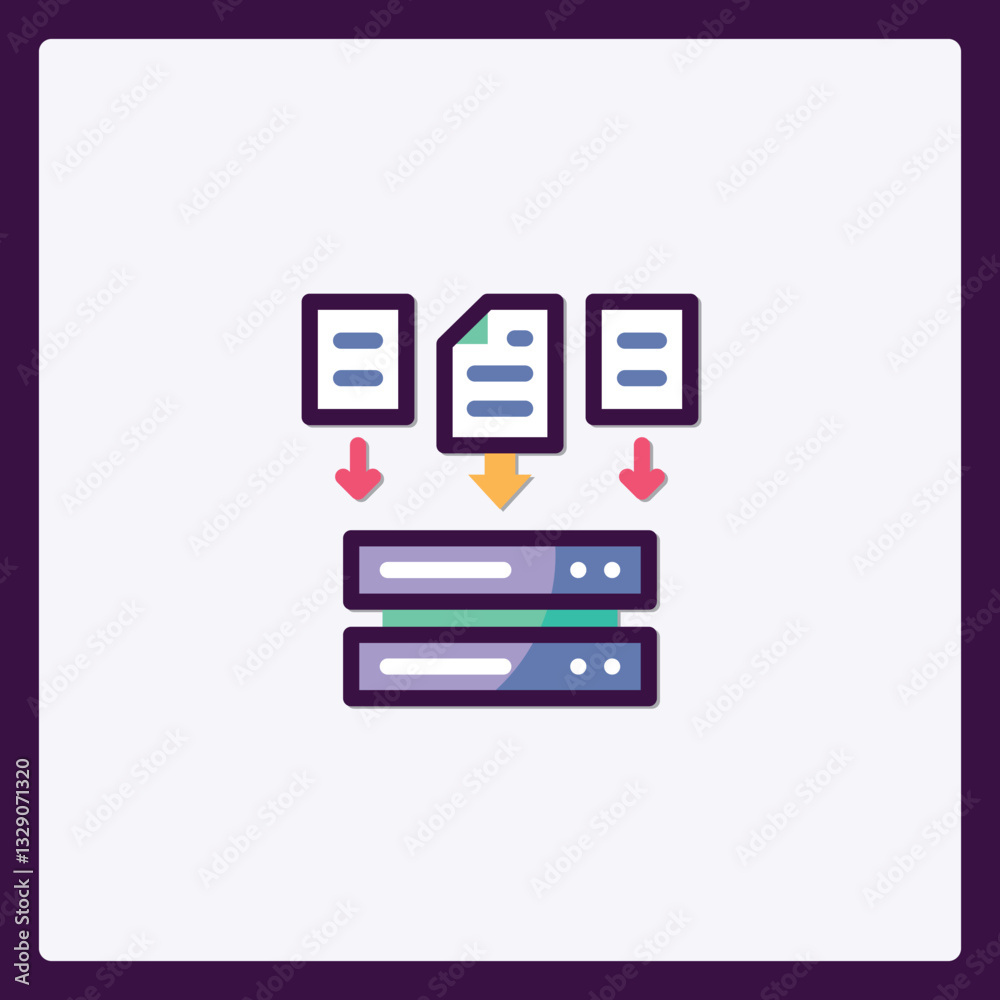Data transmission and server connection abstract conceptual flat illustration Data transmission and server connection abstract conceptual flat illustration