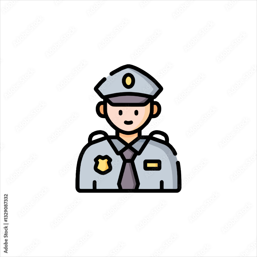 funny cartoon policeman
