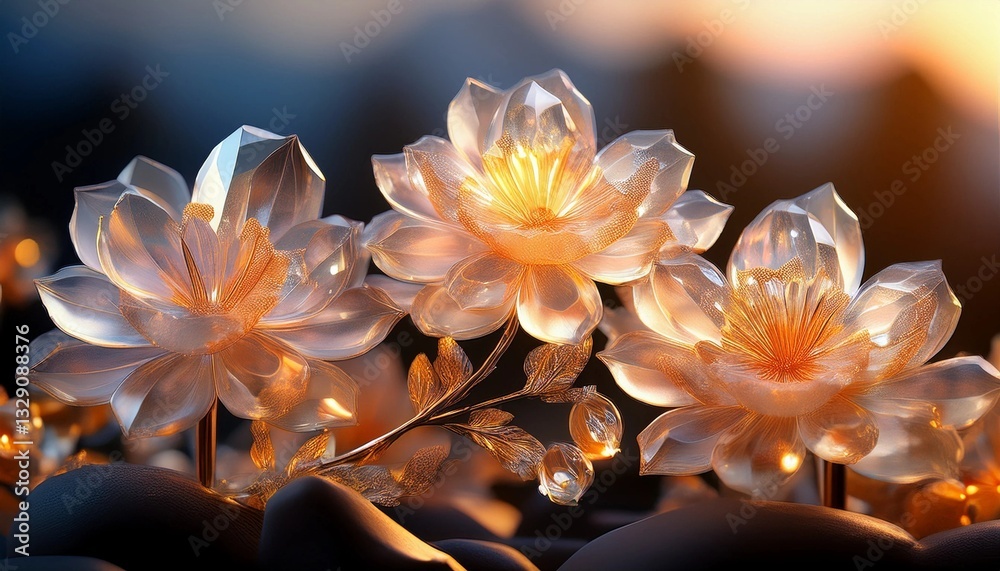 Fototapeta premium flower in the night