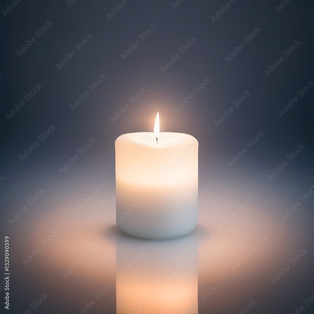 Ethereal Floating Candle: A Serene Glow in a Tranquil Sky Ethereal Floating Candle: A Serene Glow in a Tranquil Sky