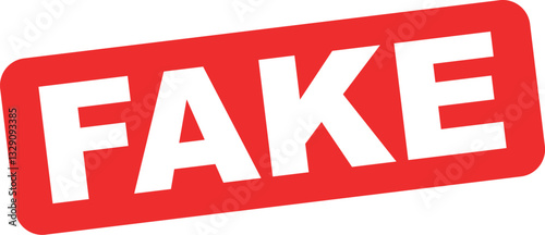 Fake rubber stamp. vector illustration