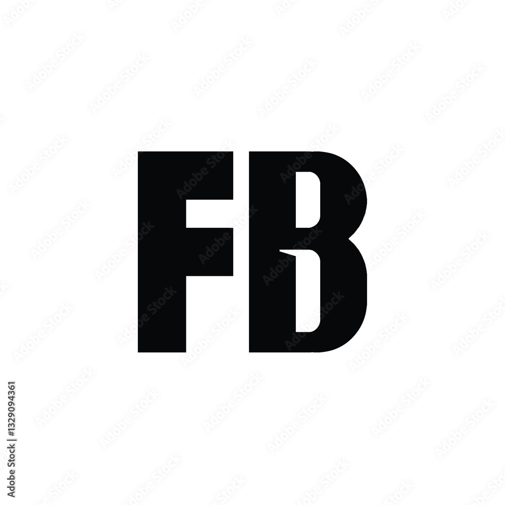 FB monogram logo design letter text name symbol monochrome logotype alphabet character simple logo FB monogram logo design letter text name symbol monochrome logotype alphabet character simple logo