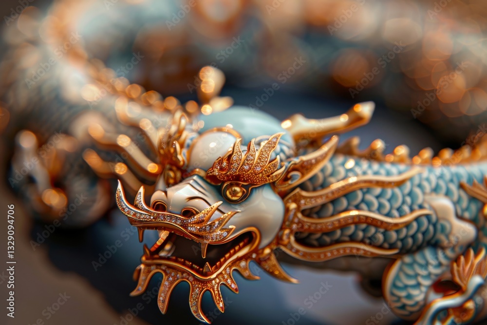 Fototapeta premium The art of jewelry craftsmanship: ornaments with Eastern motifs