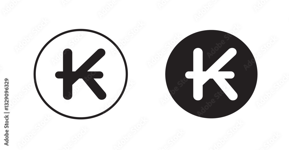 Fototapeta premium Kip line icon vector set.