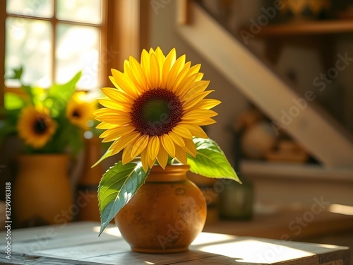 sunflowers in a vase