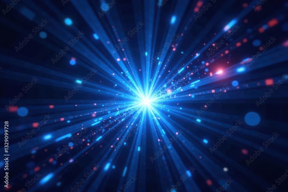Abstract blue ray bursts, digital tech texture, network, digital, energy Abstract blue ray bursts, digital tech texture, network, digital, energy