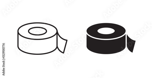 Tape line icon vector set.