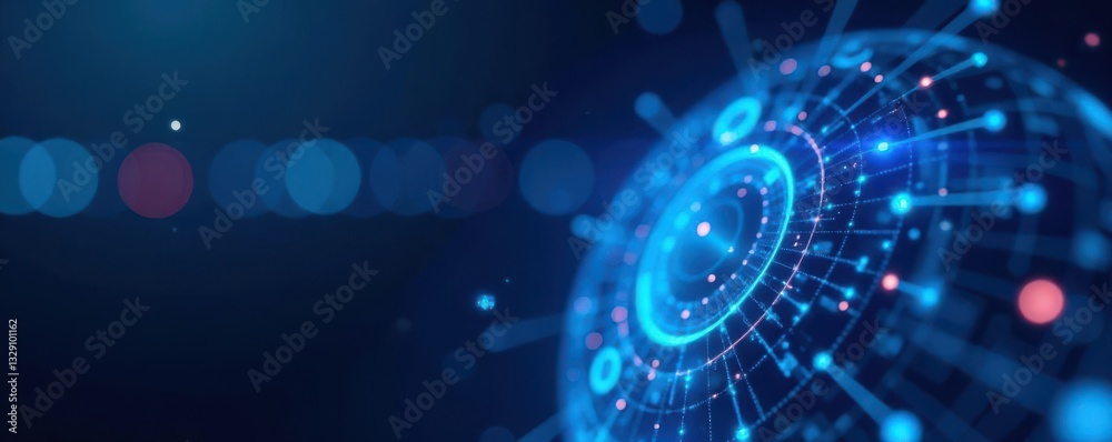 Abstract glowing blue medical interface, futuristic healthcare technology , electronic health record, network, health Abstract glowing blue medical interface, futuristic healthcare technology , electronic health record, network, health