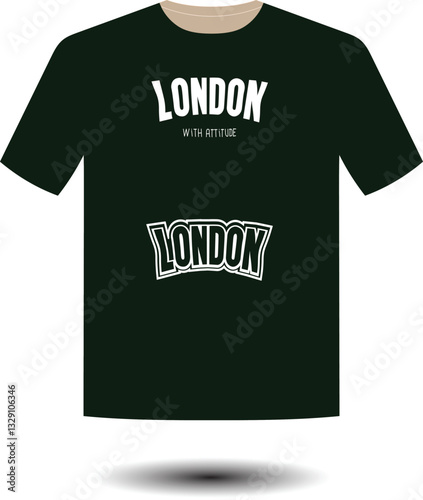 London With Attitude: Bold and Rebellious T-Shirt Logo Design Capturing the Urban Spirit of London