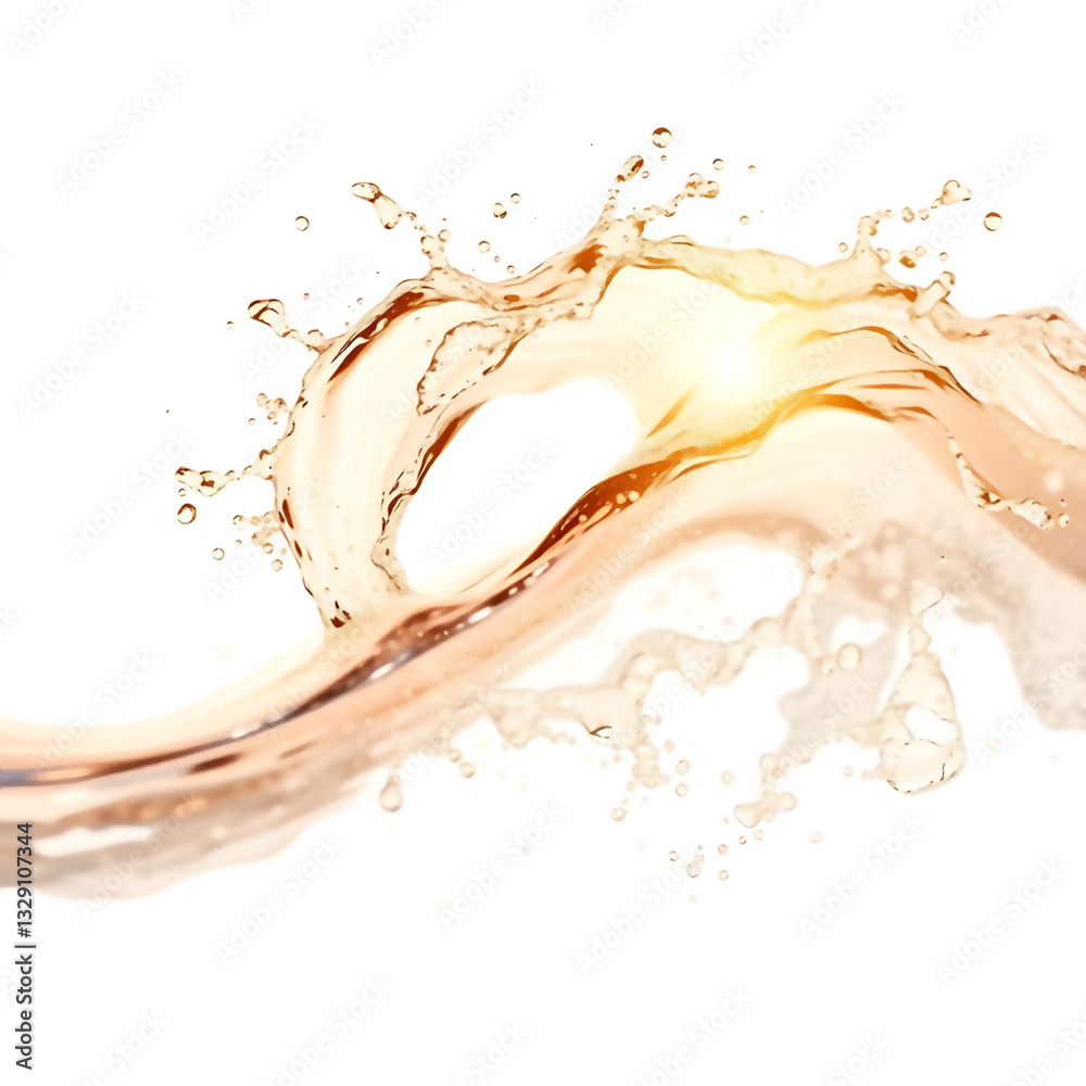 Fototapeta premium orange juice splash isolated