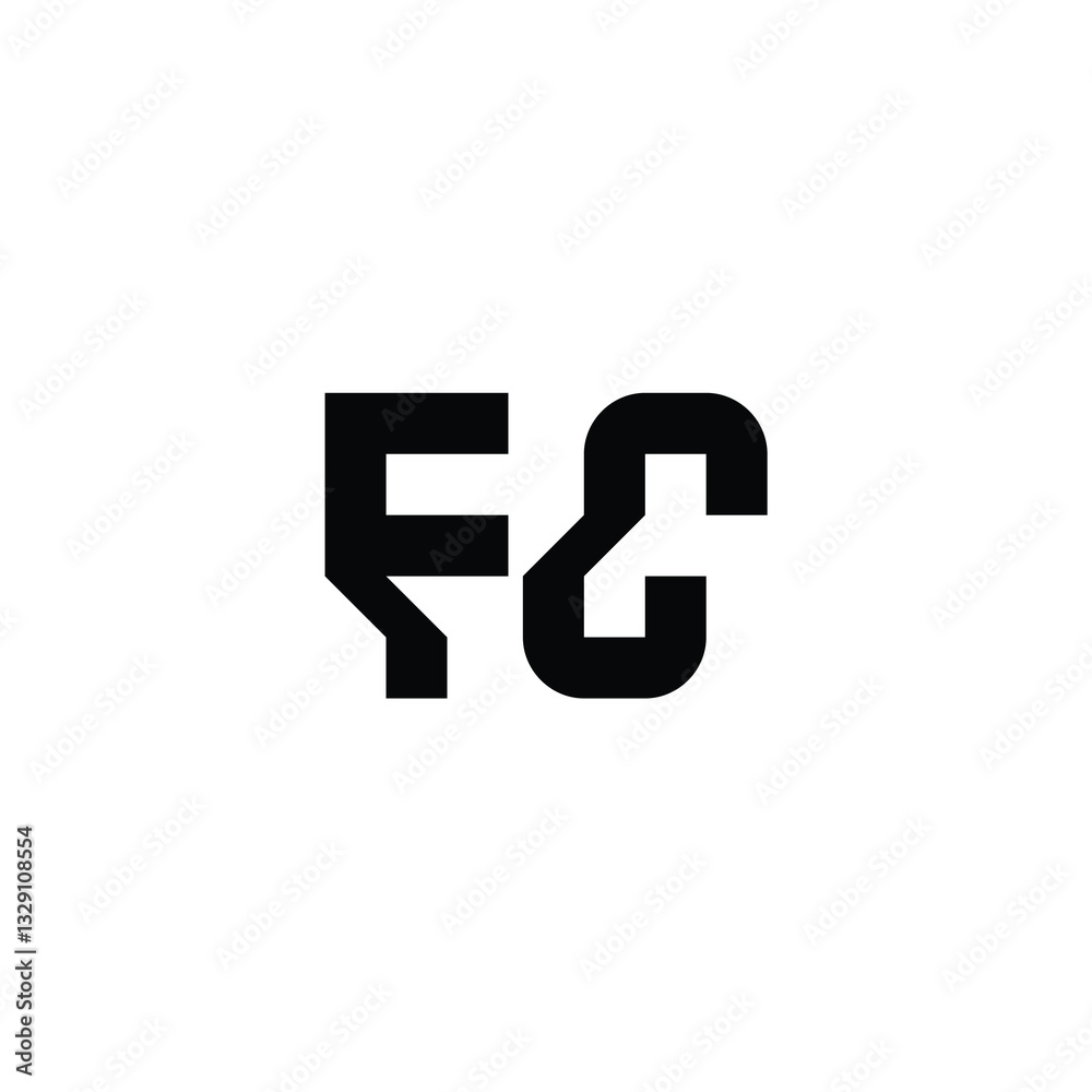 FC monogram logo design letter text name symbol monochrome logotype alphabet character simple logo FC monogram logo design letter text name symbol monochrome logotype alphabet character simple logo