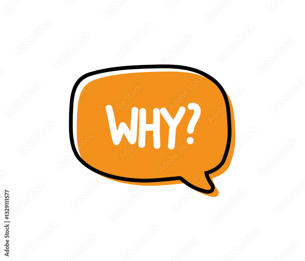Why? Badge, icon, logo vector design illustration on white background Why? Badge, icon, logo vector design illustration on white background