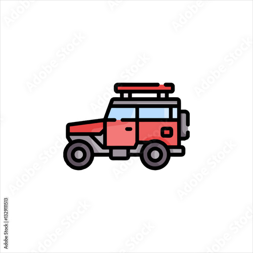 red fire truck
