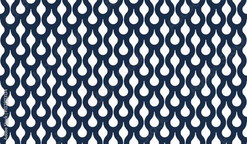 Runny water seamless pattern, vector waves lines geometric abstract background, liquid in motion endless wallpaper.