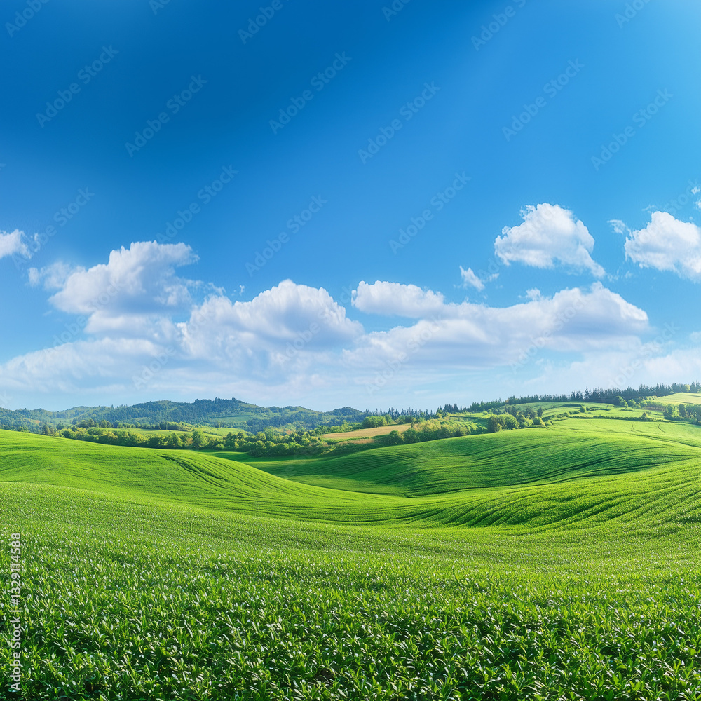 Fototapeta premium panorama blue sky with white cloud background nature view 