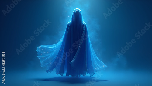 Ambient Enchantment: A Cloak's Spectral Beauty