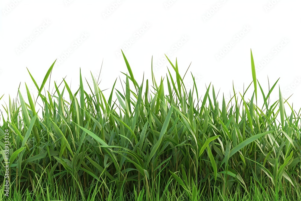 Obraz premium Lush Green Grass Background for Springtime and Nature Designs