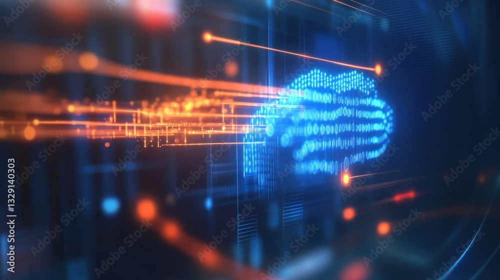 Exploring artificial intelligence virtual data interaction digital space graphic representation futuristic environment technical perspective Exploring artificial intelligence virtual data interaction digital space graphic representation futuristic environment technical perspective