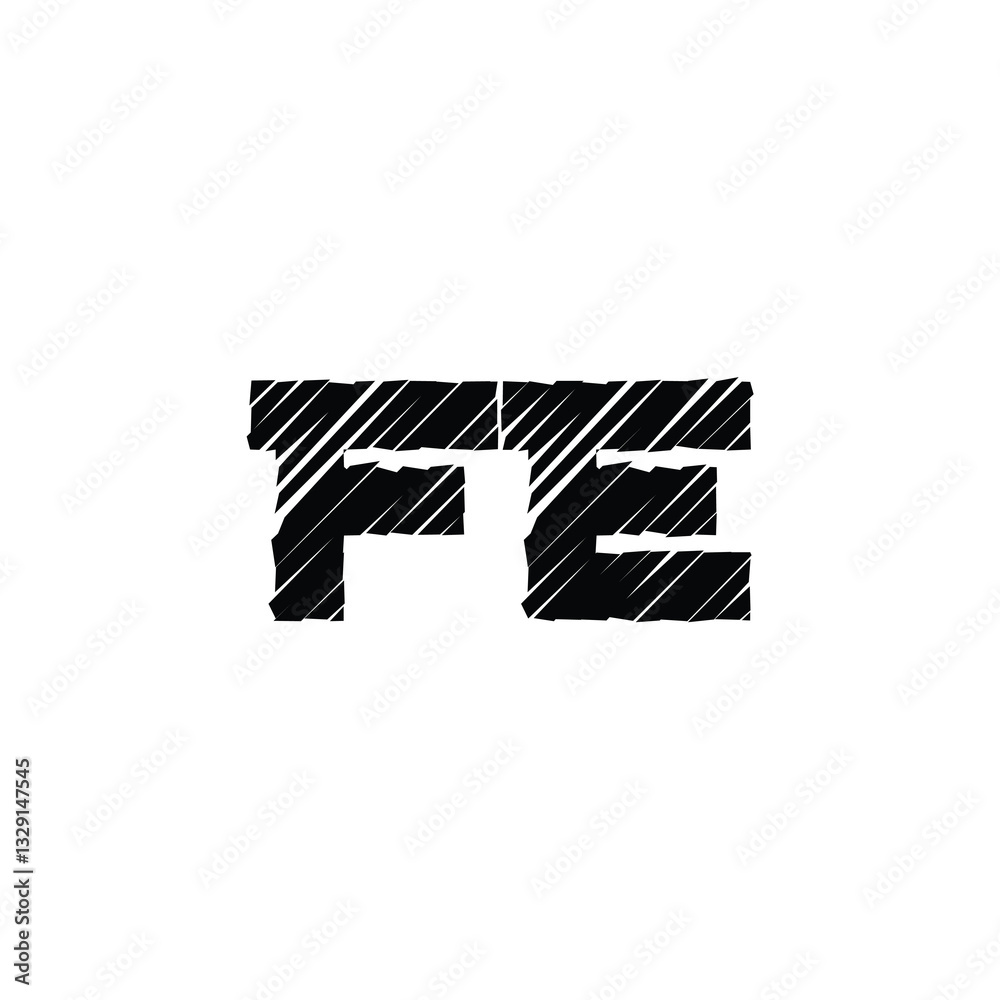 FE monogram logo design letter text name symbol monochrome logotype alphabet character simple logo FE monogram logo design letter text name symbol monochrome logotype alphabet character simple logo