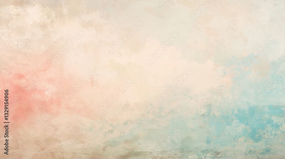 Abstract pastel sky painting