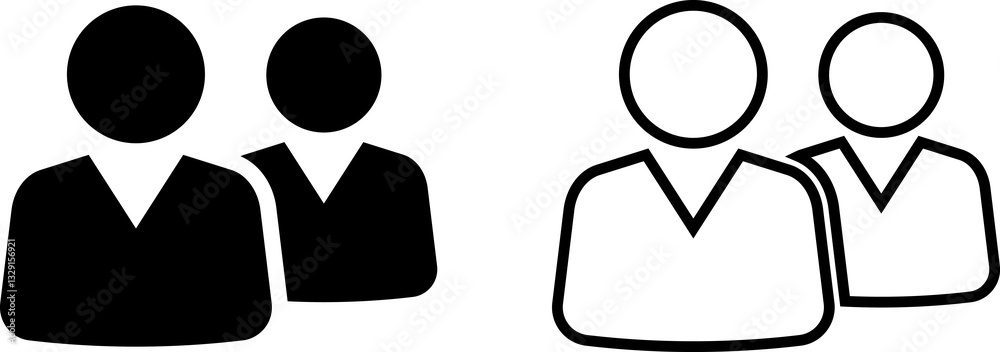 Group icon. People. Team of employees or person symbol and sign. Team of worker. User profile symbol. Simple avatar for app, ui, website, design element illustration. Group icon. People. Team of employees or person symbol and sign. Team of worker. User profile symbol. Simple avatar for app, ui, website, design element illustration.