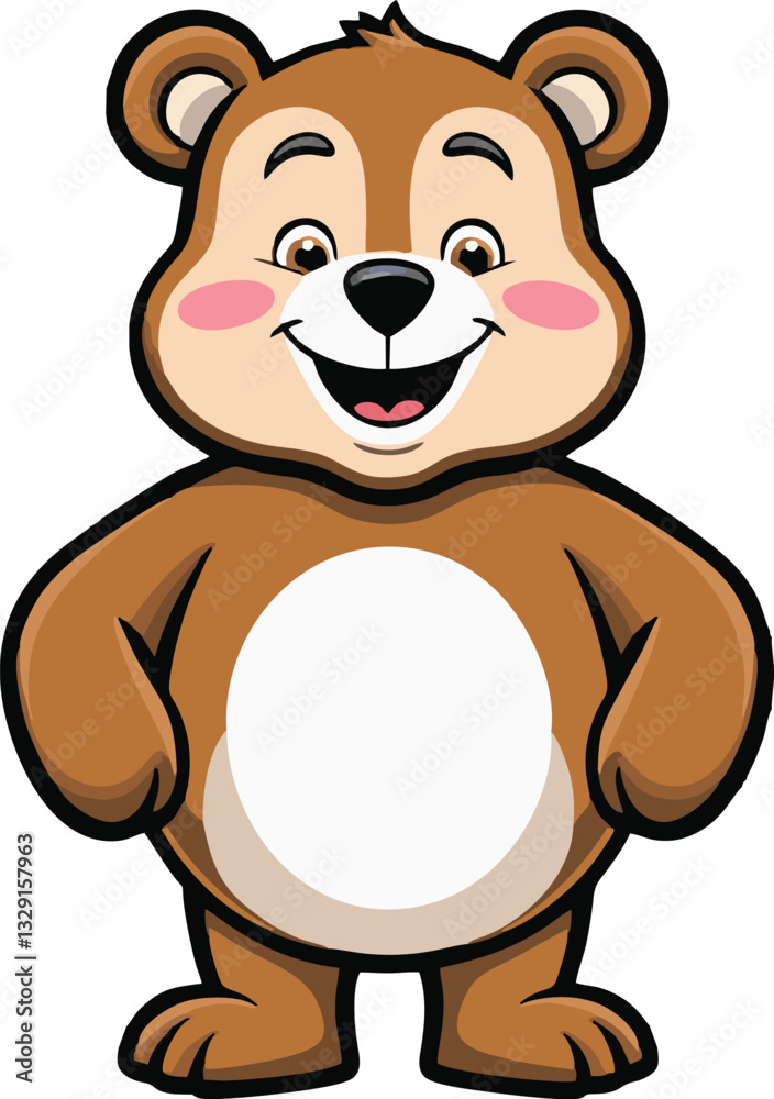 bear vector mascot illustration white background bear vector mascot illustration white background