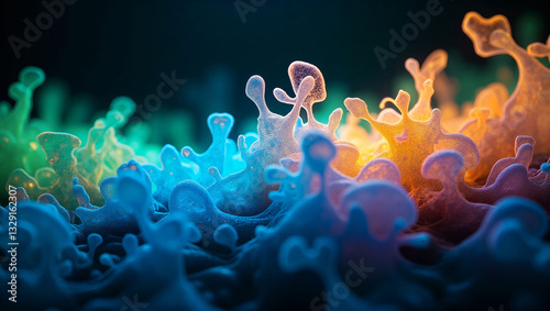 Fluorescent Microbes in Dynamic Energy States