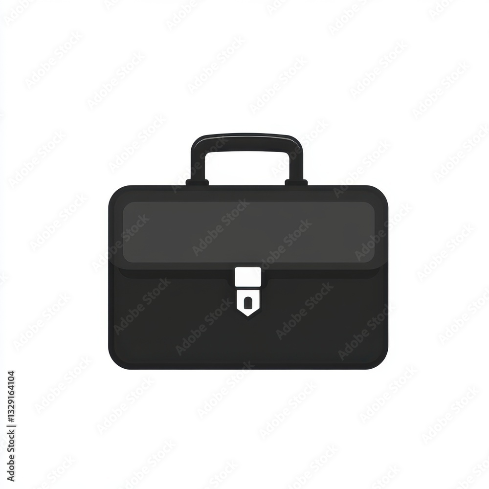Elegant Presentation Briefcase Symbol for Business Documents and Professional Style Portfolios Artwork Elegant Presentation Briefcase Symbol for Business Documents and Professional Style Portfolios Artwork